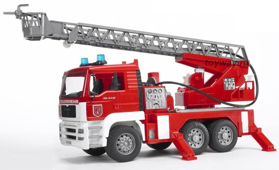 Bruder Man - Пожарная машина с функцией разбрызгивания воды  