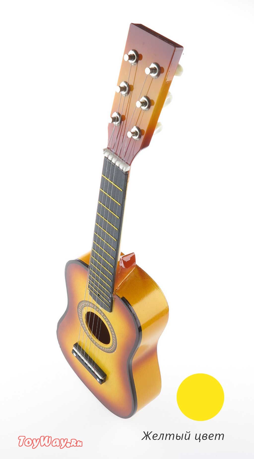 Гитара деревянная 54 см., 6 струн  