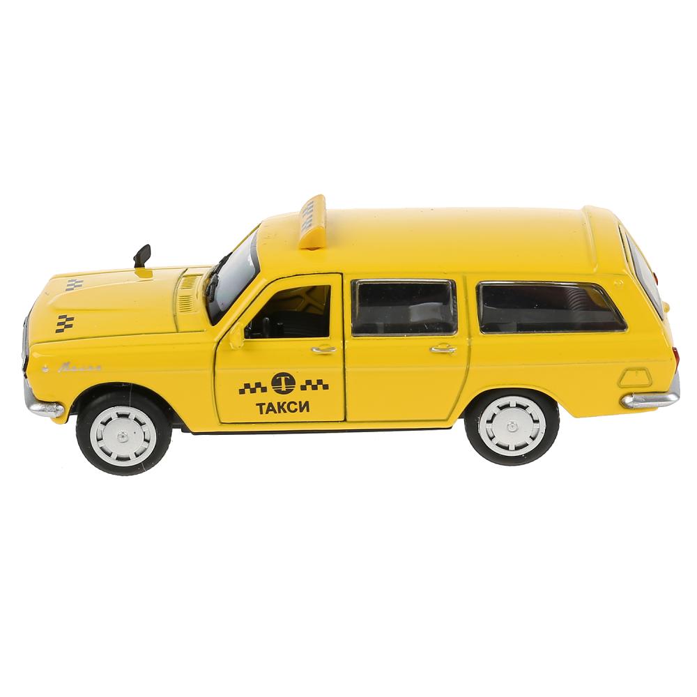 Машина Такси ГАЗ-2402 Волга 12 см свет-звук двери и багажник открываются металлическая  