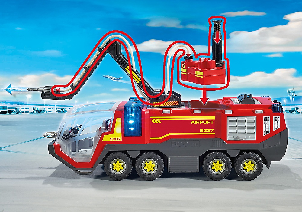 Playmobil. Городской Аэропорт: Пожарная машина со светом и звуком  