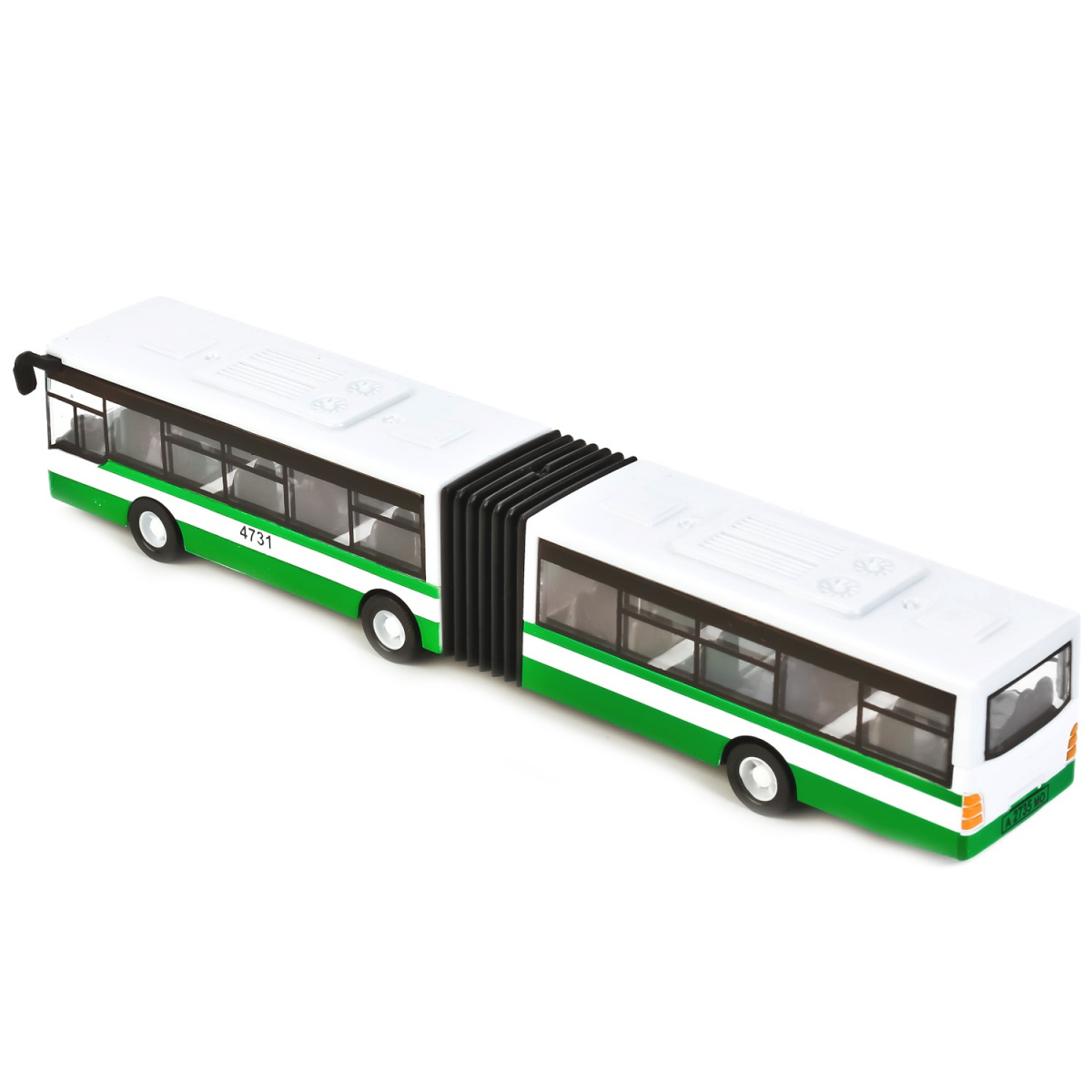 Металлический инерционный автобус с гармошкой  