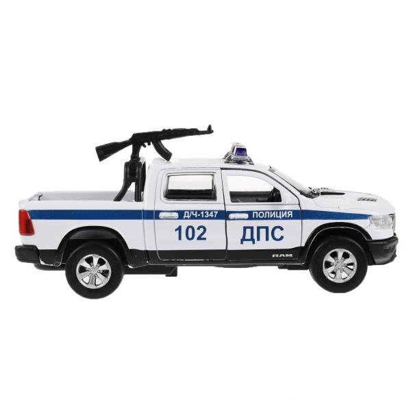 Машина Полиция Dodge Ram 13 см двери и багажник открываются металлическая инерционная  