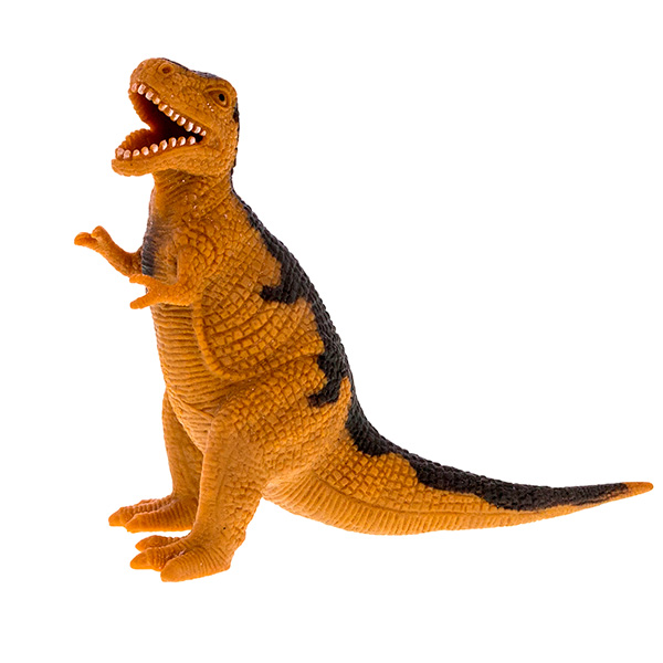 Динозавр резиновый с наполнением гранулами, средний  