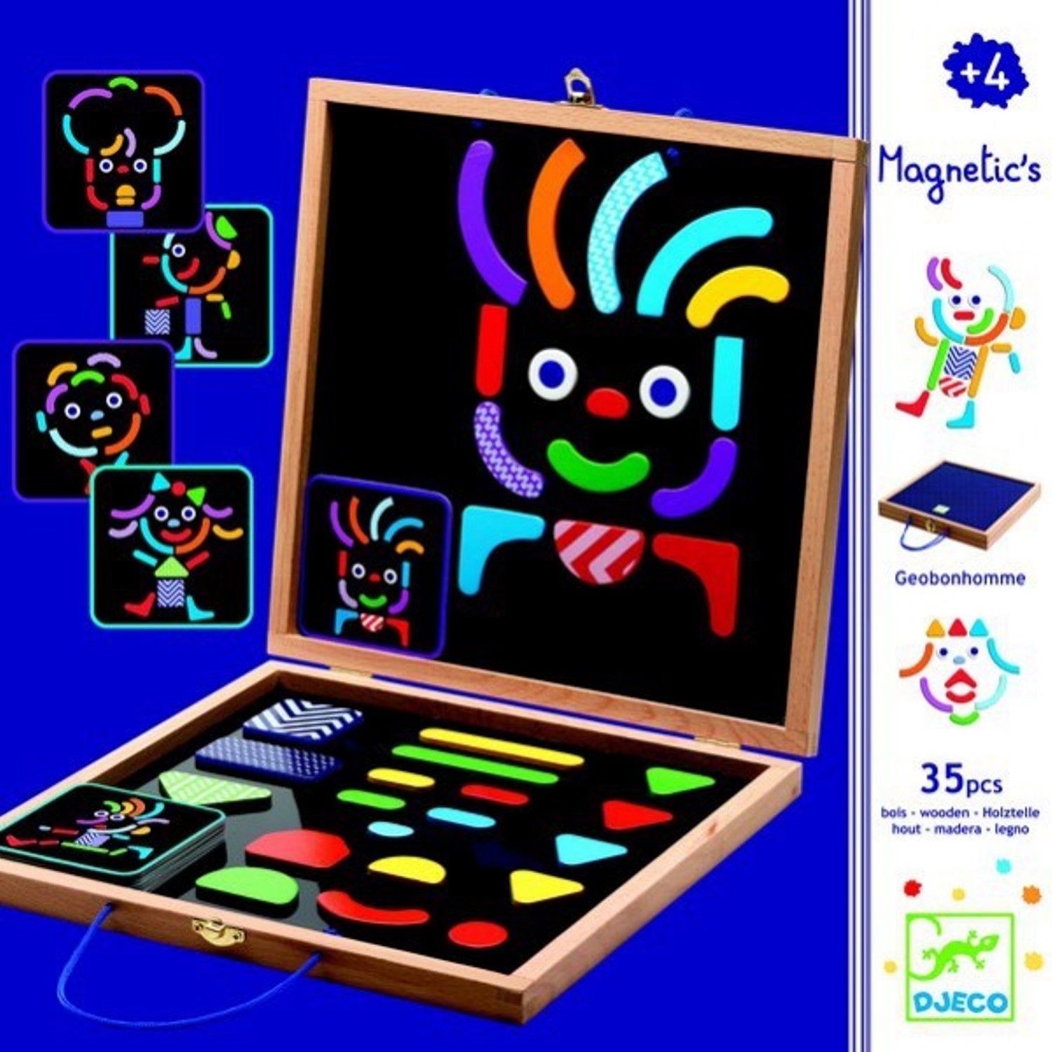 Детская развивающая магнитная игра - Гео человечки  
