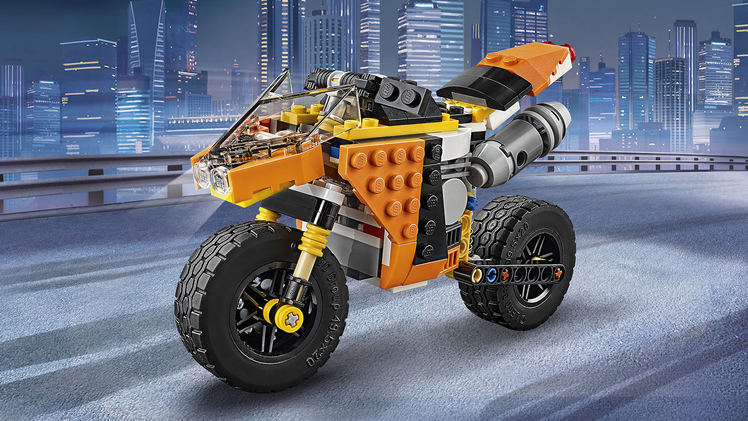 Lego Creator. Оранжевый мотоцикл  