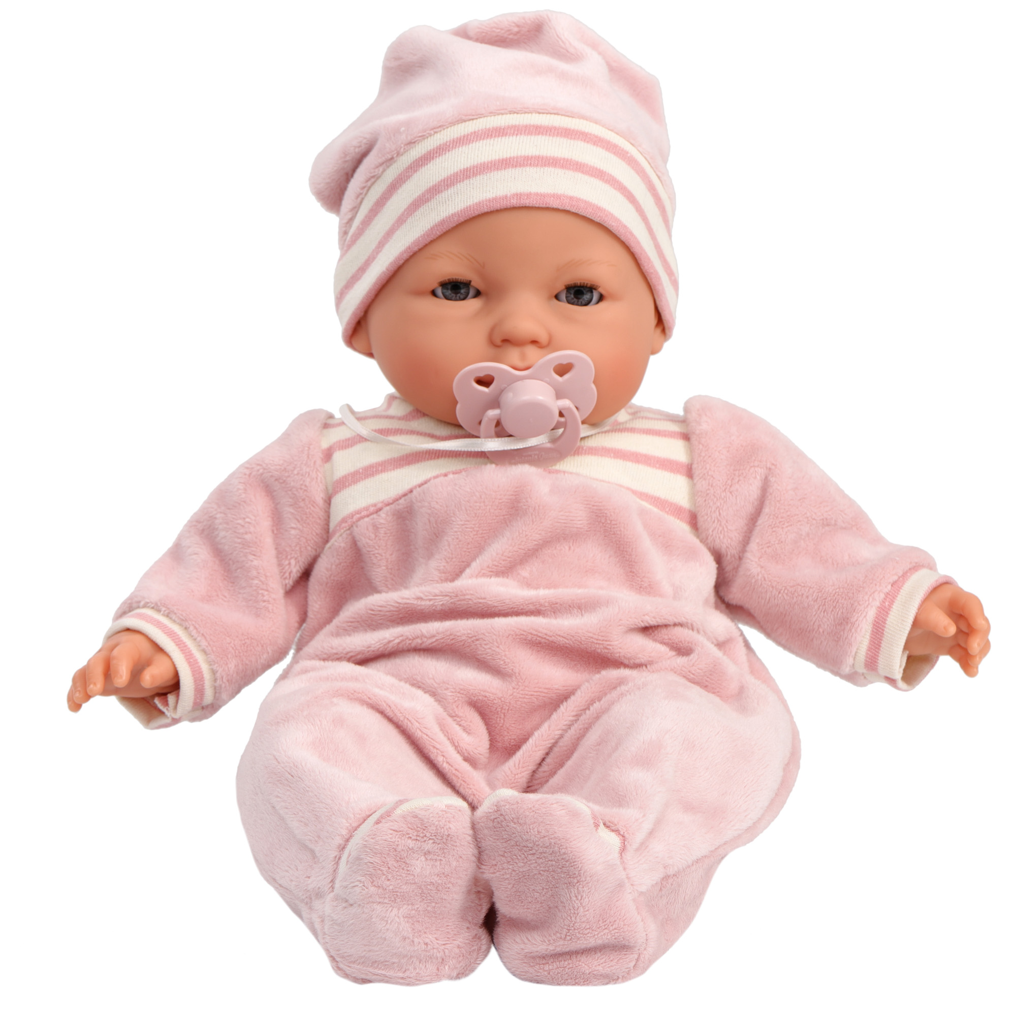 Кукла озвученная Бимба на розовом одеяле 37 см плачет мягконабивная  