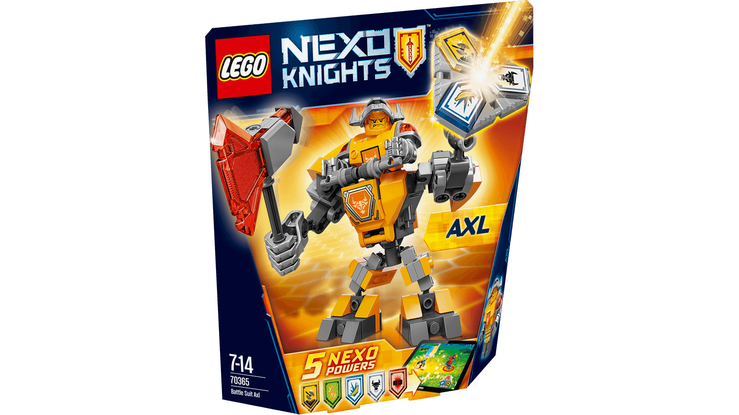 Lego Nexo Knights. Боевые доспехи Акселя  
