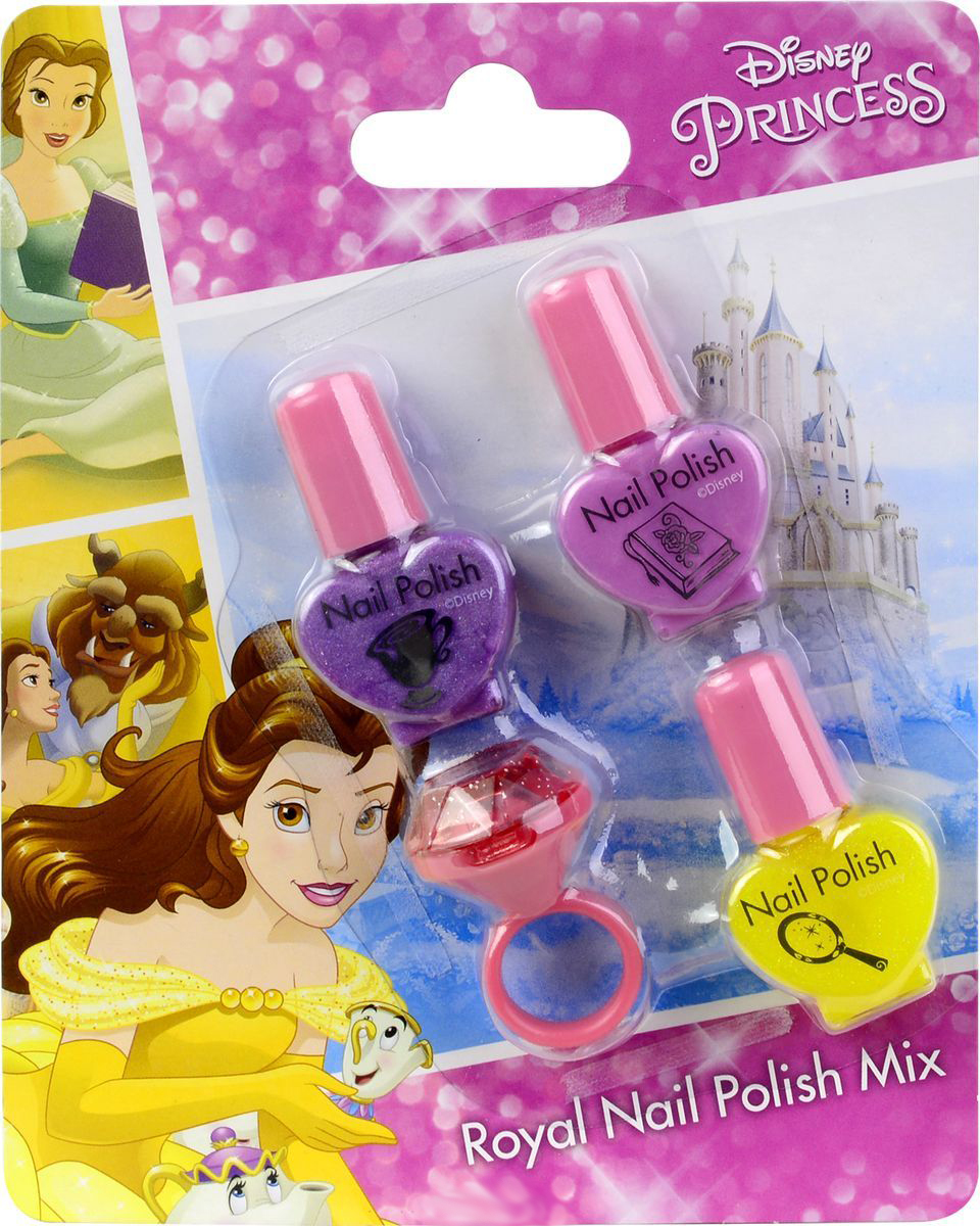 Игровой набор детской декоративной косметики для губ и ногтей Princess - Белль (Markwins, 9715351 