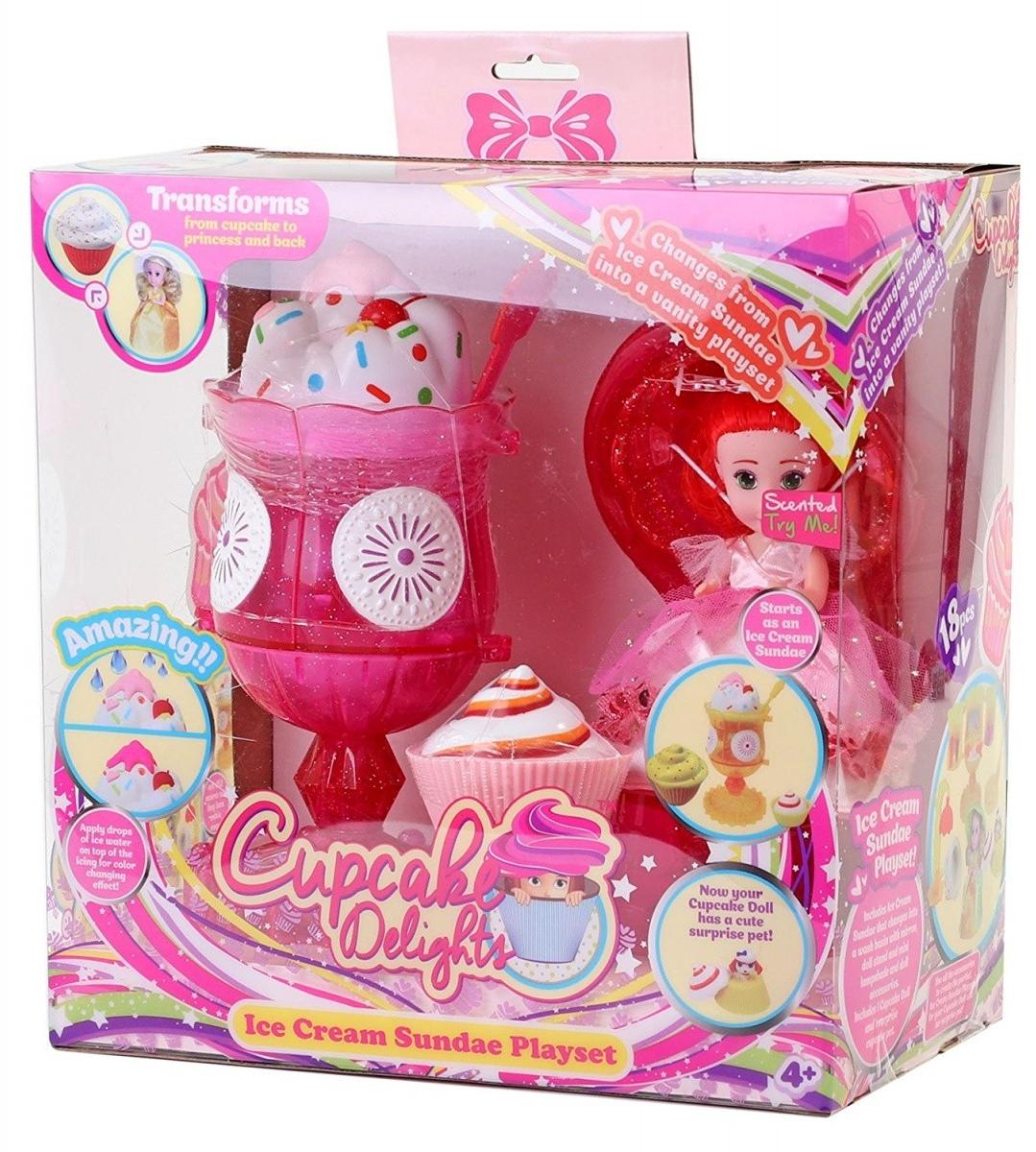 Набор Cupcake Surprise - Мороженое - Туалетный столик с куклой-капкейк и питомцем  