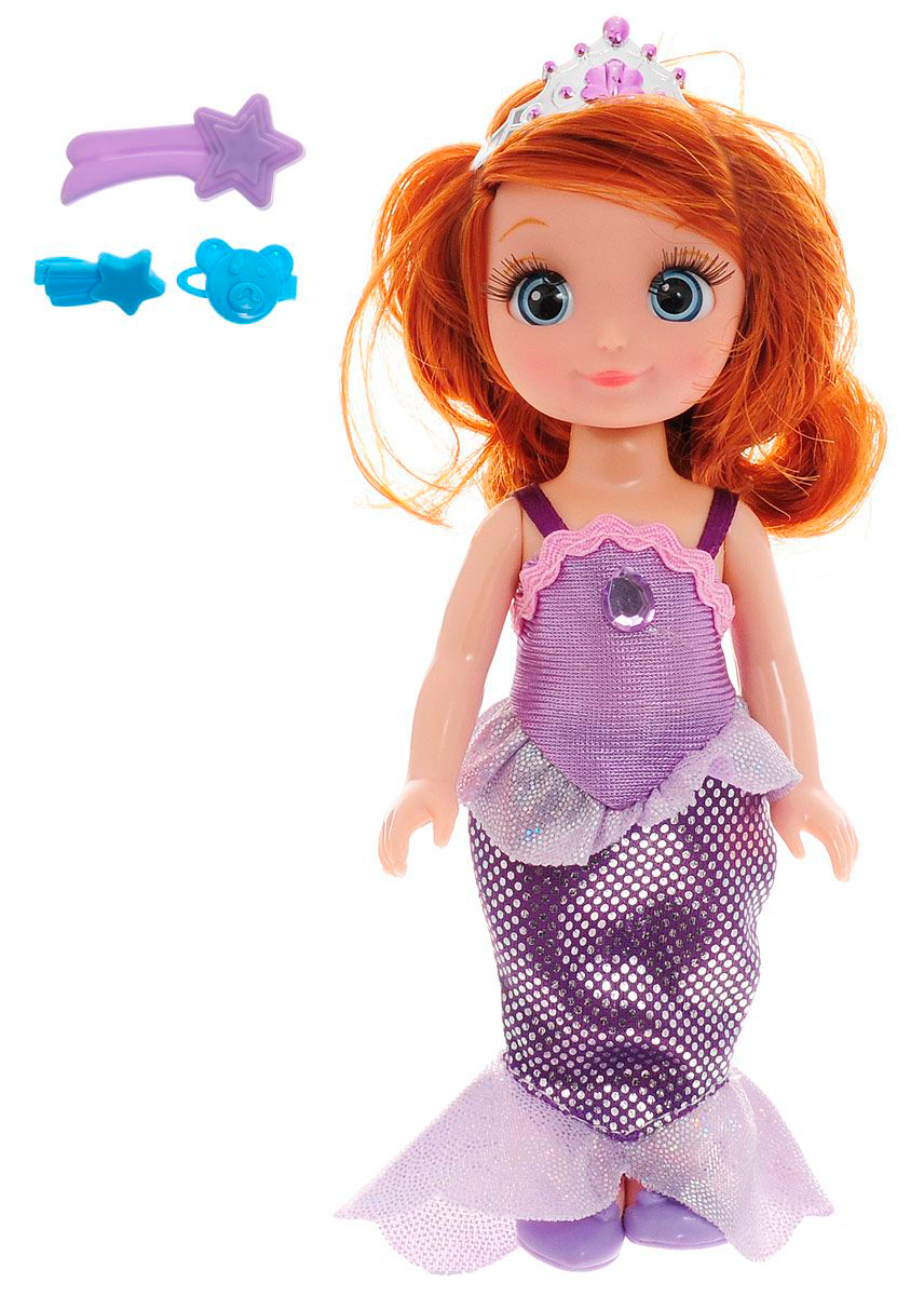Интерактивная кукла Disney - Принцесса София в костюме русалочки, 15 см  