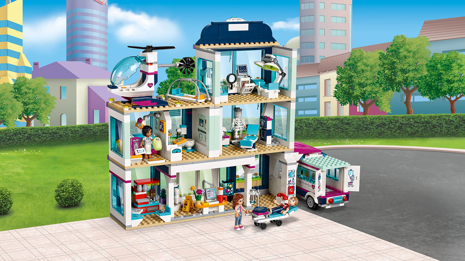 Конструктор Lego Friends. Клиника Хартлейк-Сити  
