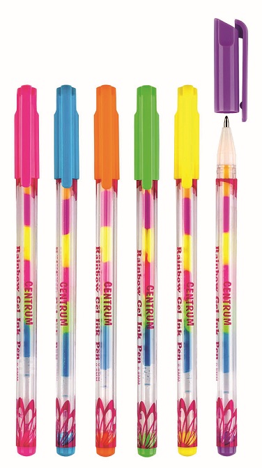Ручки гелевые 6 цветов Rainbow, 0,8 мм  