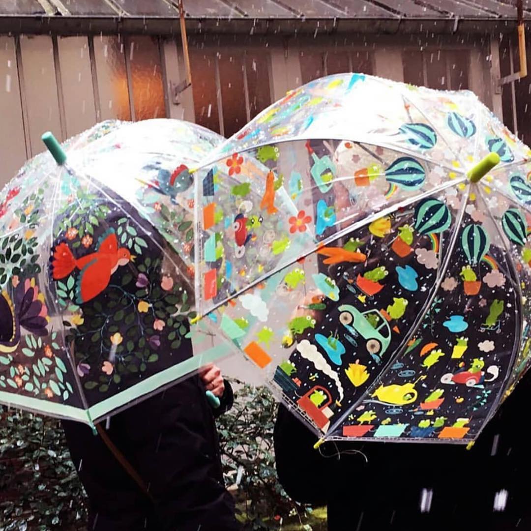 Зонтик - Цветы и птицы  