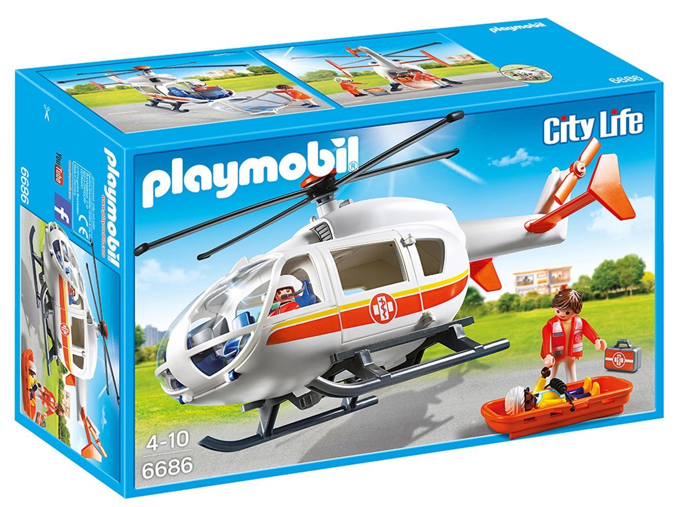 Playmobil. Серия Детская клиника. Вертолет скорой помощи  
