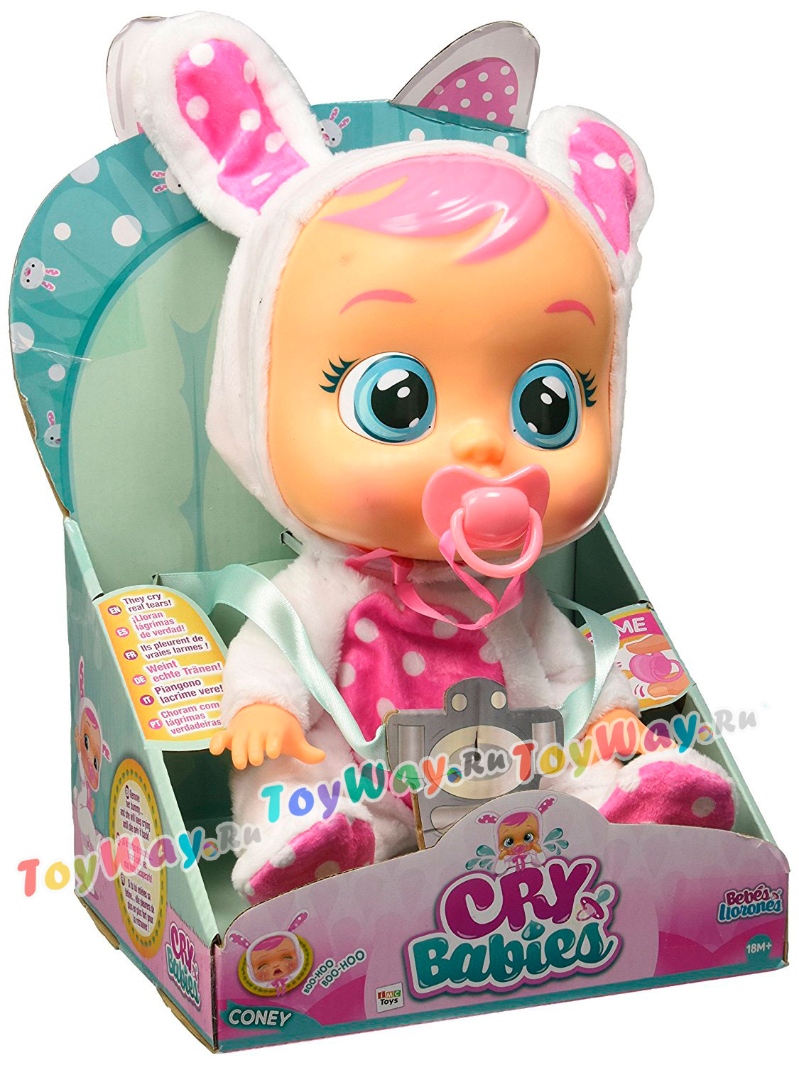 Кукла Cry Babies - Зайчик Кони, плачет, озвучена, 31 см  