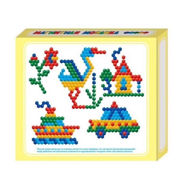 Мозаика магнитная шестигранная, 125 фишек, разноцветная  