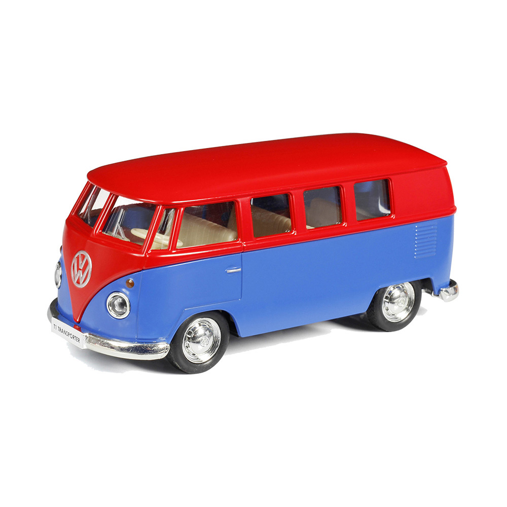 Металлический инерционный автобус RMZ City - Volkswagen Type 2 T1, 1:32, 5 цветов  