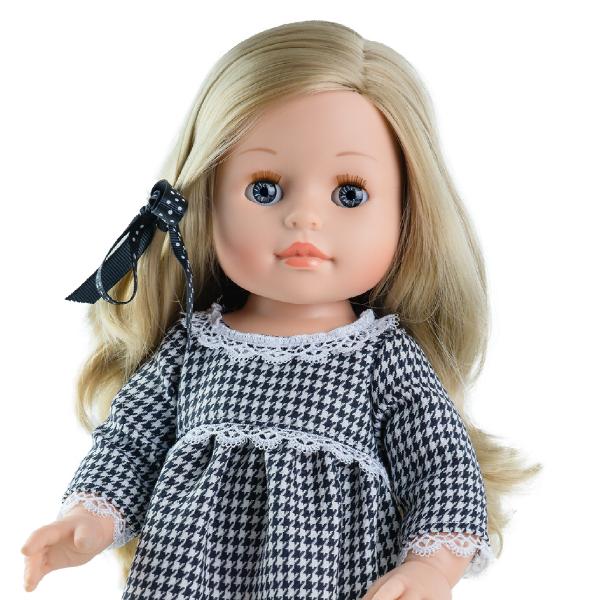 Кукла Эмма в клетчатом платье, 42 см.  