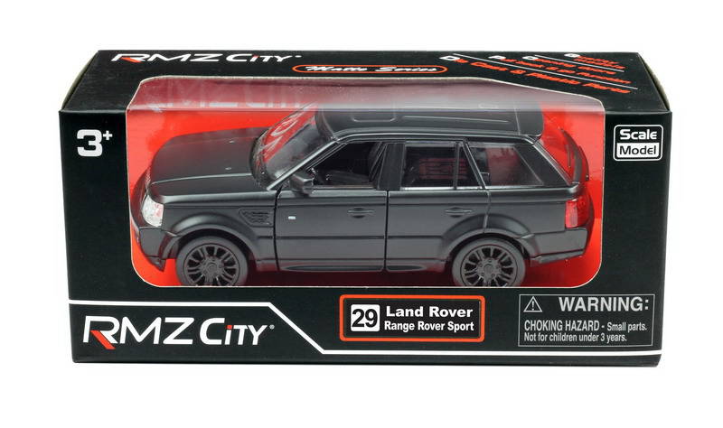 Металлическая инерционная машина RMZ City - Range Rover Sport, 1:32, черный матовый  