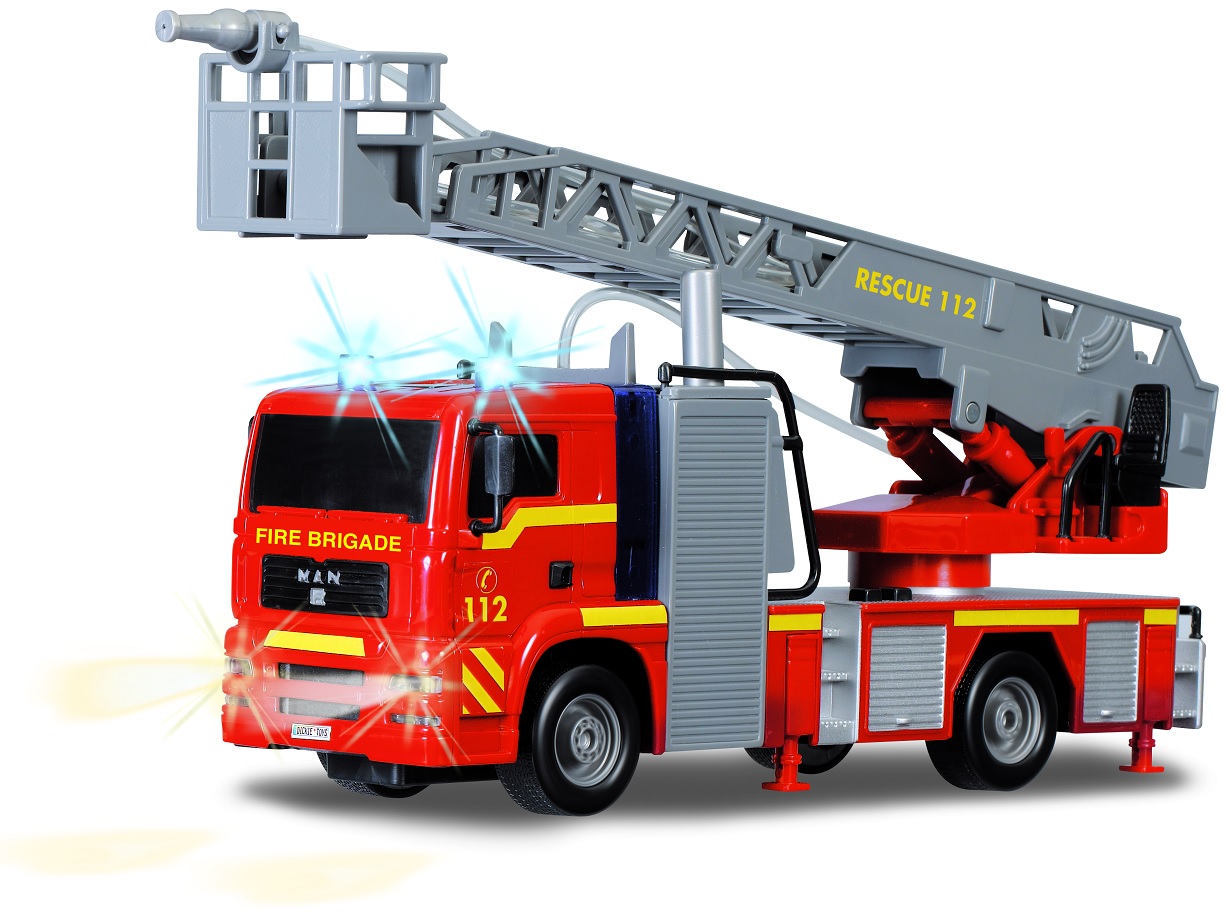 City Fire Engine пожарная машина, свет + звук, брызгает водой, 25 см.  