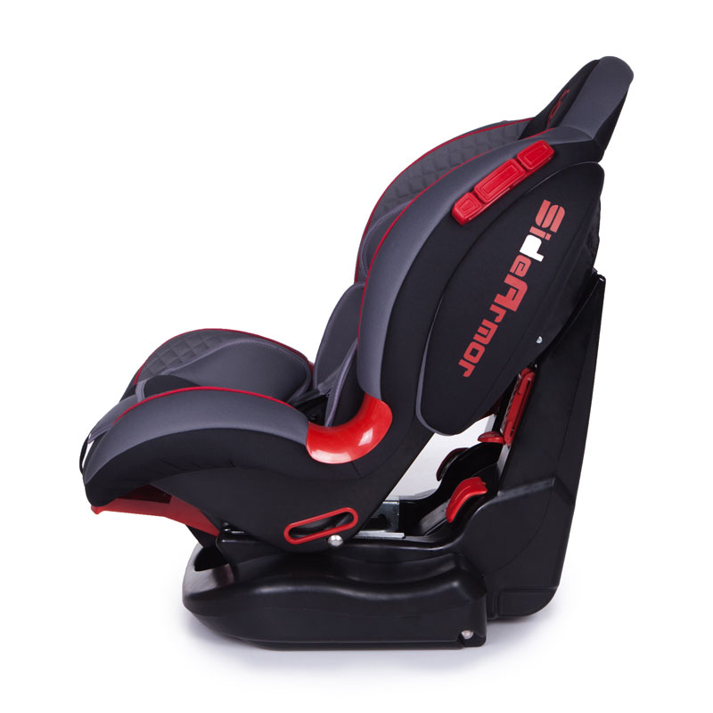 Детское автомобильное кресло – Polaris Isofix, группа 1/2, 9-25 кг, 1-7 лет, цвет черный/серый 1008  