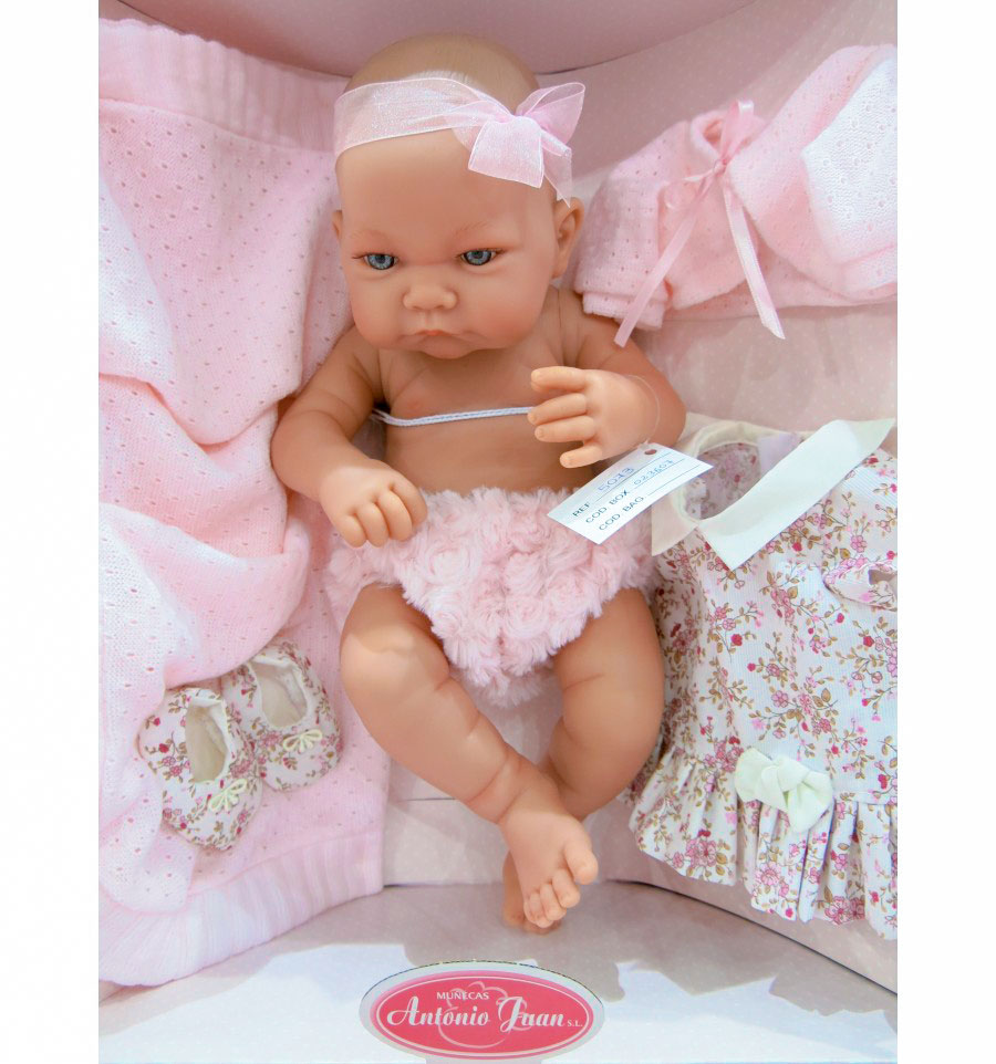 Кукла - младенец Эльза в розовом, 42 см.  