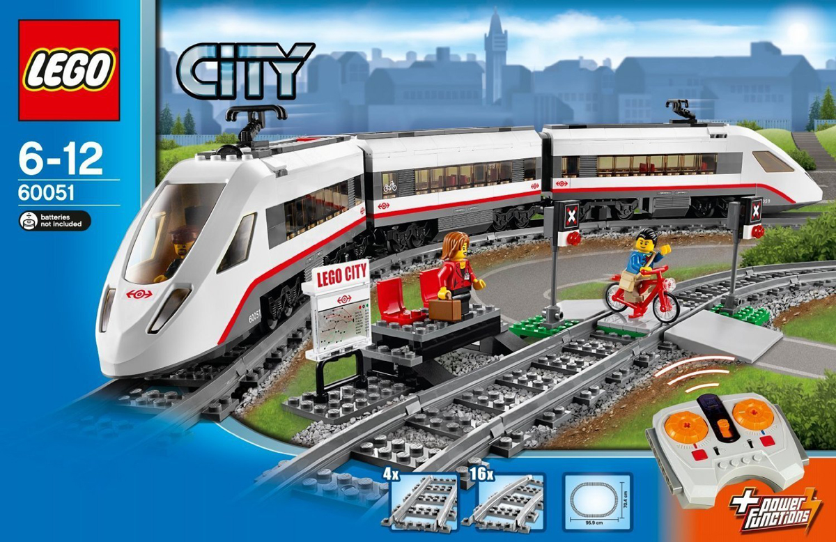 Lego City. Скоростной пассажирский поезд  