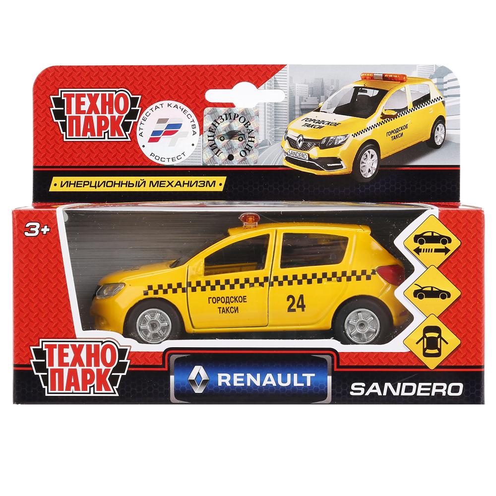 Машинка металлическая - Renault Sandero такси, 12 см. 