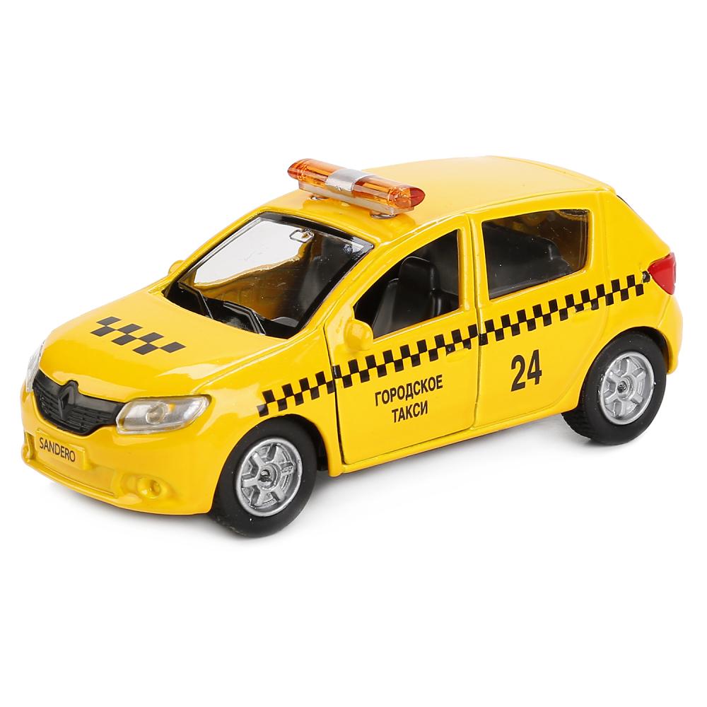 Машинка металлическая - Renault Sandero такси, 12 см. 