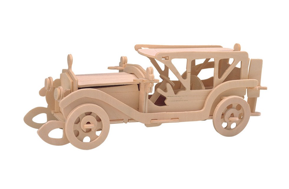 Модель деревянная сборная - Автомобиль Самбим, 4 пластины  