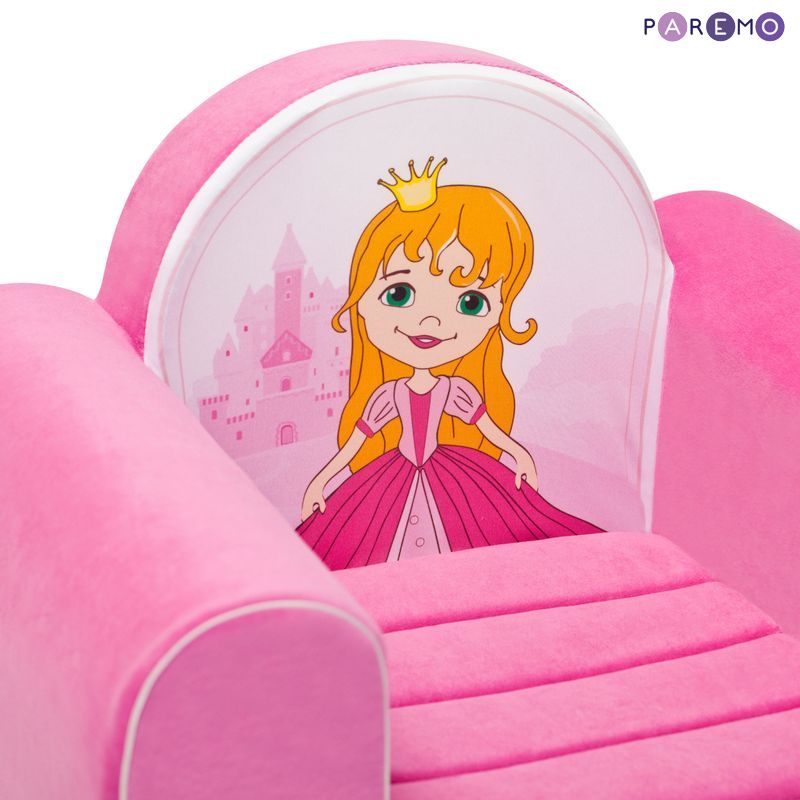 Детское кресло Принцесса, розовое  