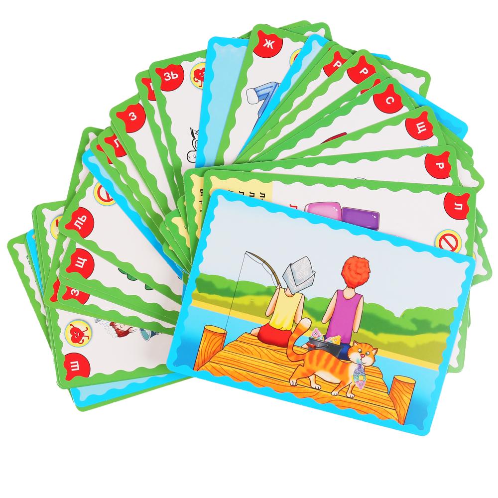 Логопедические карточки Умные игры – Уроки логопеда Жукова, 32 карточки  