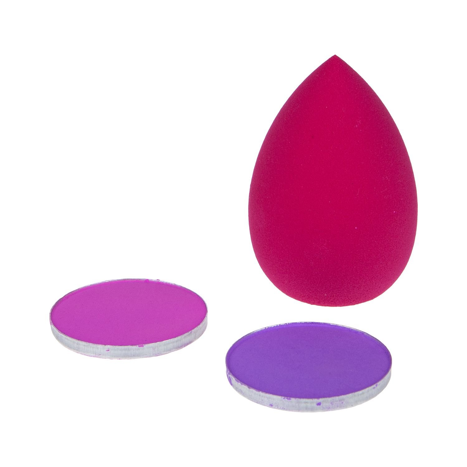 Lukky набор с пудрой для волос и каплевидным спонжем, 2 цвета: розовый и сиреневый  