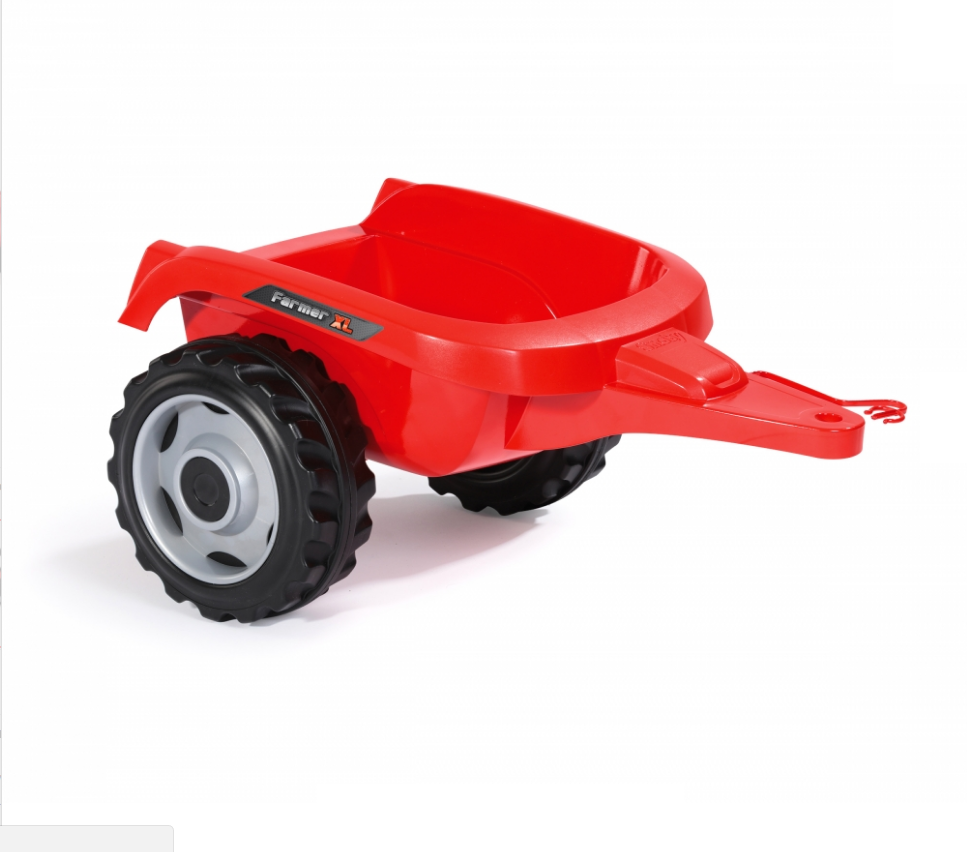 Трактор педальный Smoby XL с прицепом, красный  