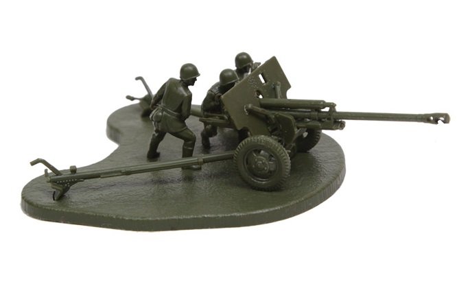 Модель сборная - Советская противотанковая пушка ЗИС-3 