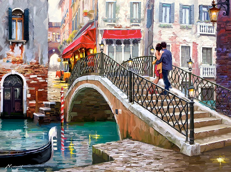 Пазл Мост Венеция, 2000 элементов  