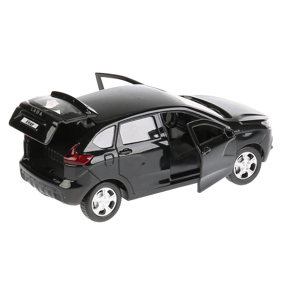 Модель Lada XRAY, черная, 12 см, открываются двери, инерционная  