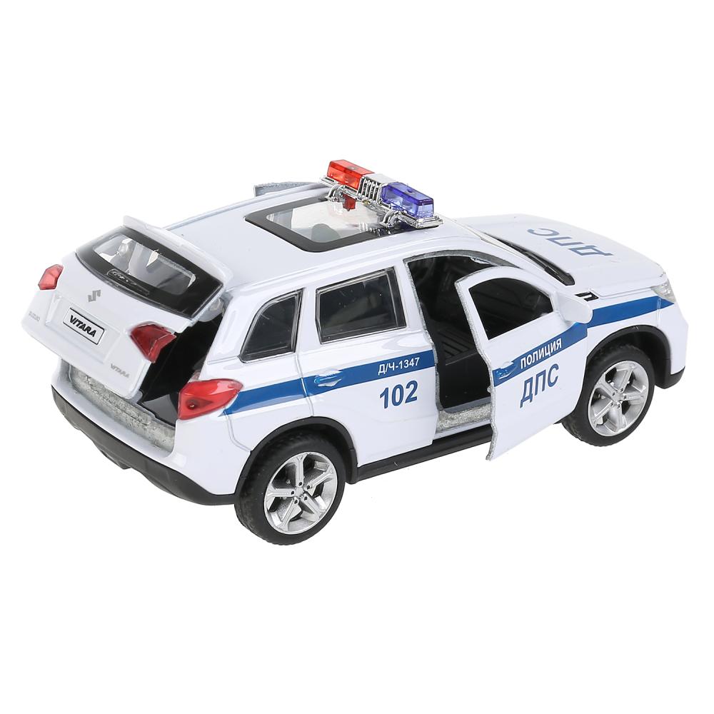 Машина Полиция Suzuki Vitara S 2015 12 см свет-звук двери и багажник открываются металлическая  