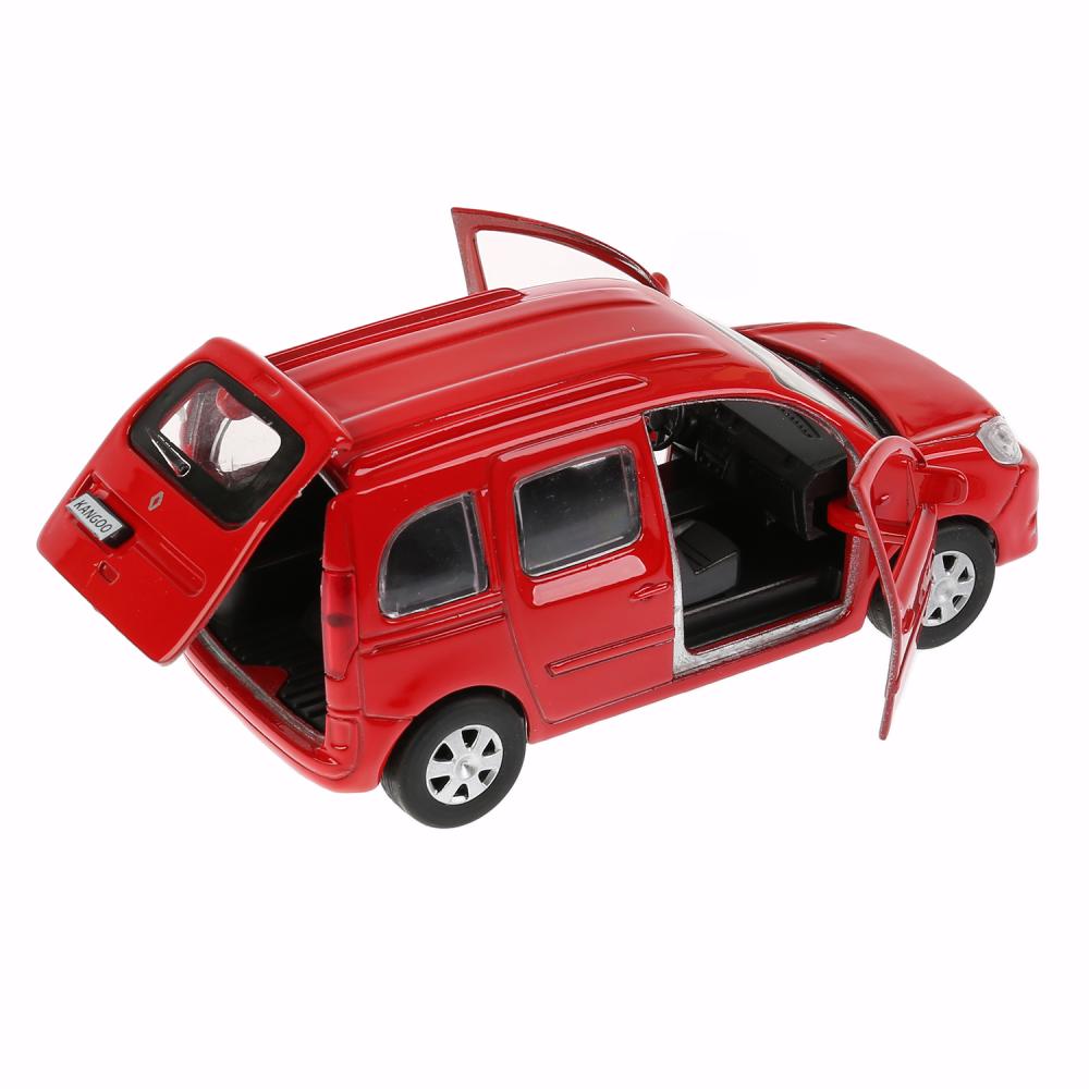 Машина инерционная металлическая - Renault Kangoo, 12 см, открываются двери, цвет красный  