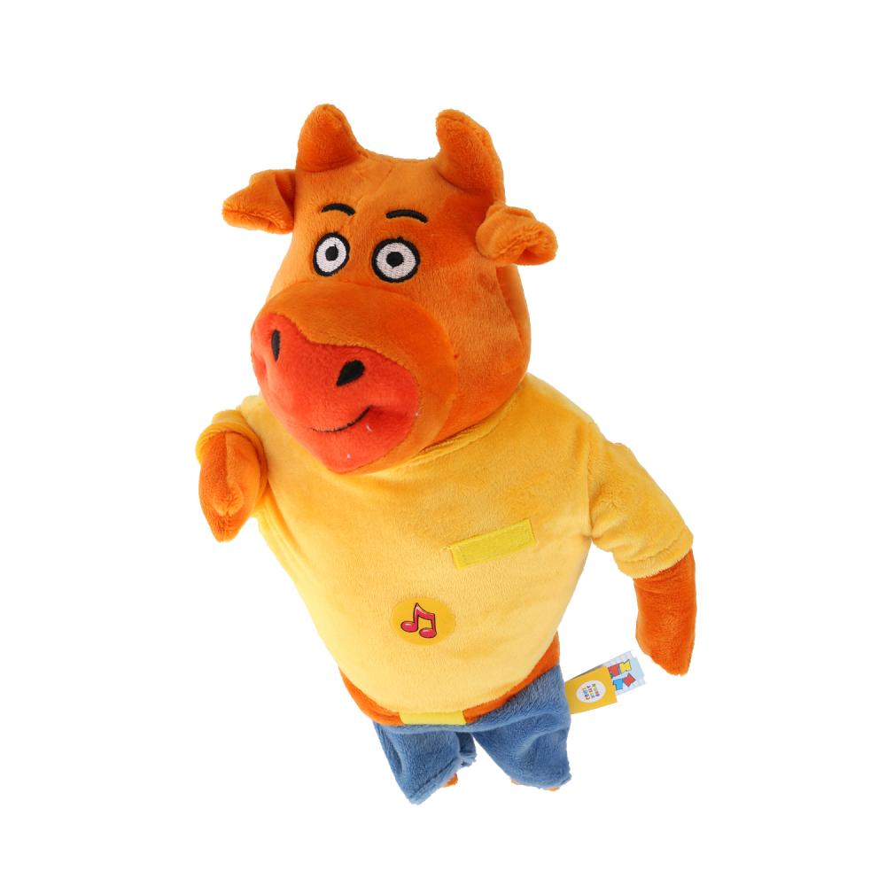 Игрушка мягкая из серии Оранжевая корова - Папа, 30 см, музыкальный чип  