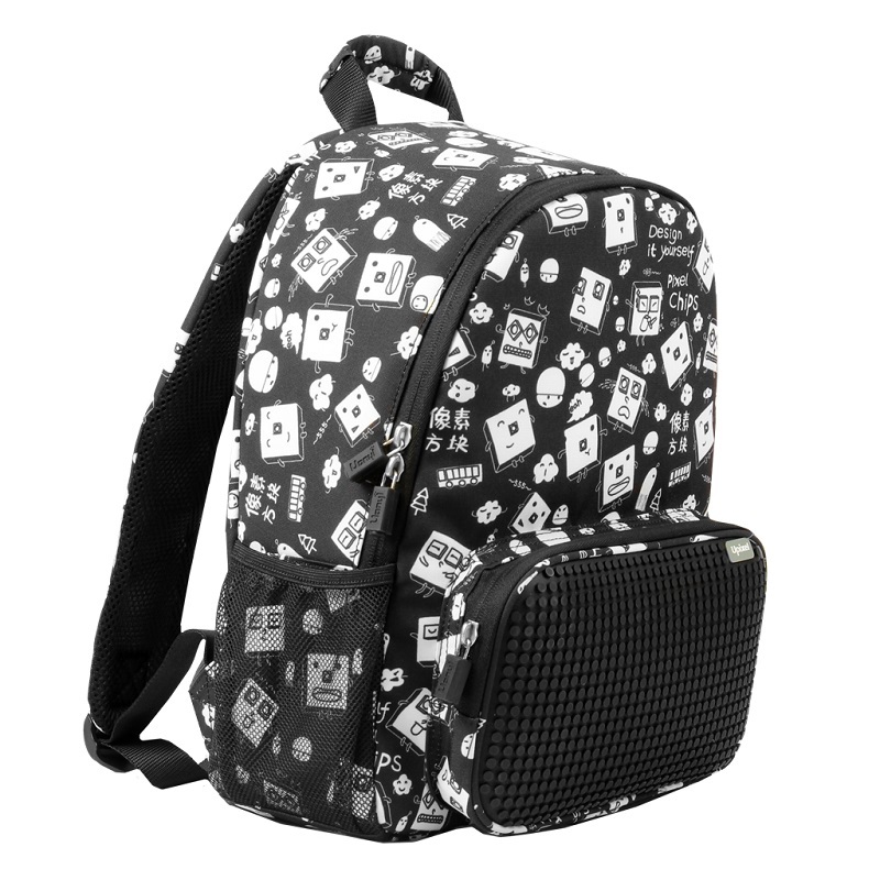 Детский рюкзак Floating Puff WY-A025, цвет - черный с рисунком  