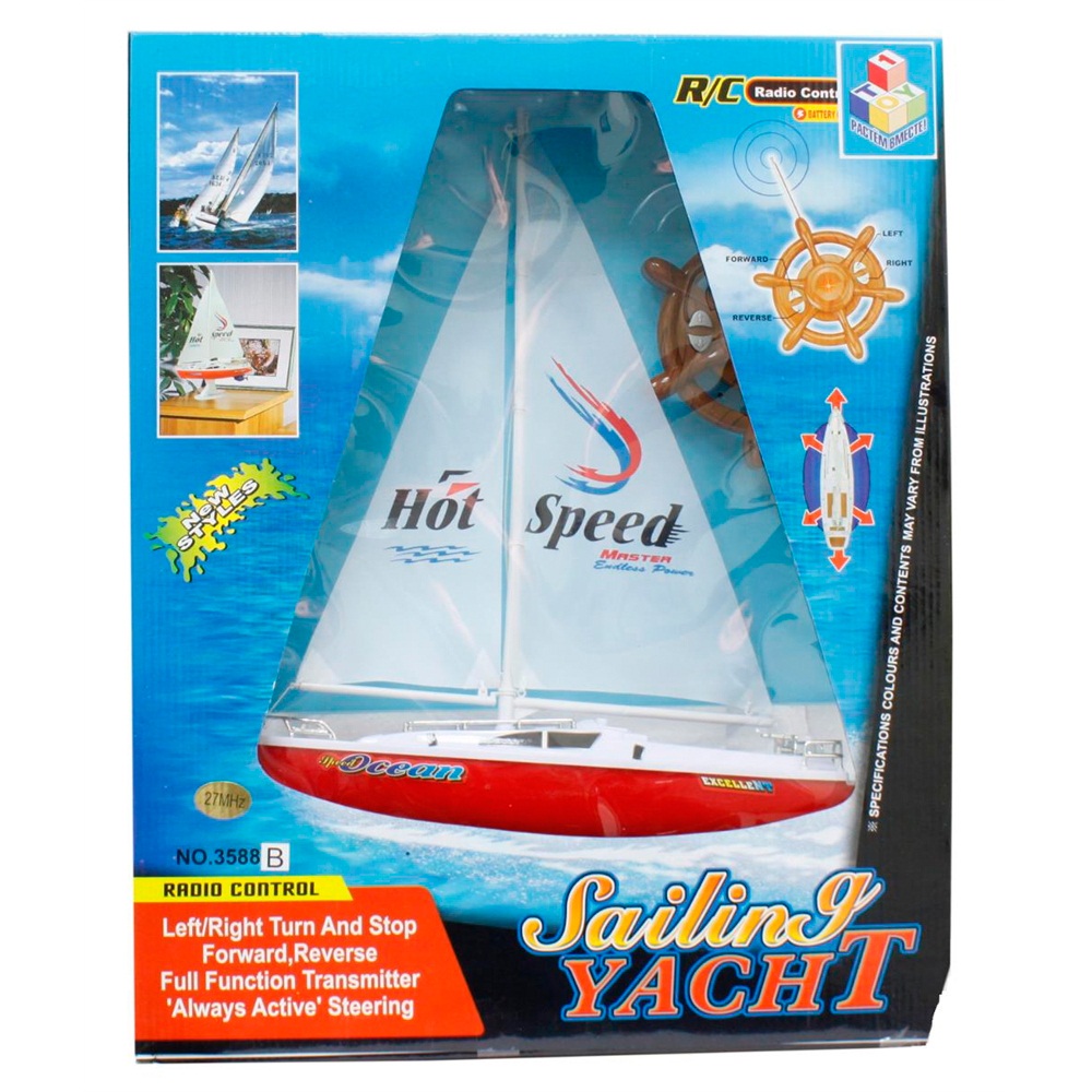 Радиоуправляемая яхта с парусом - Sailing Yacht, 38 см  