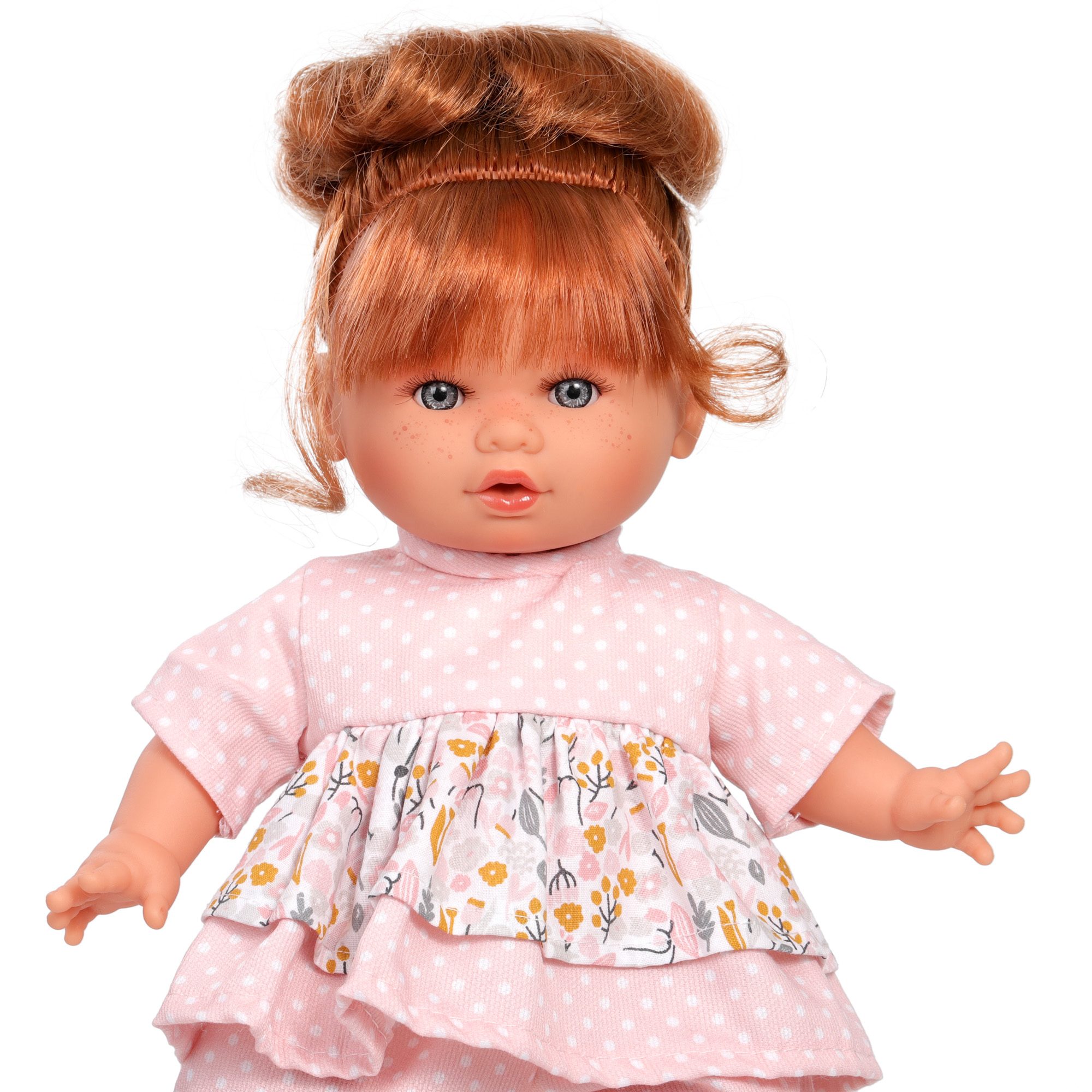 Кукла озвученная Ава в сером 30 см плачет мягконабивная  