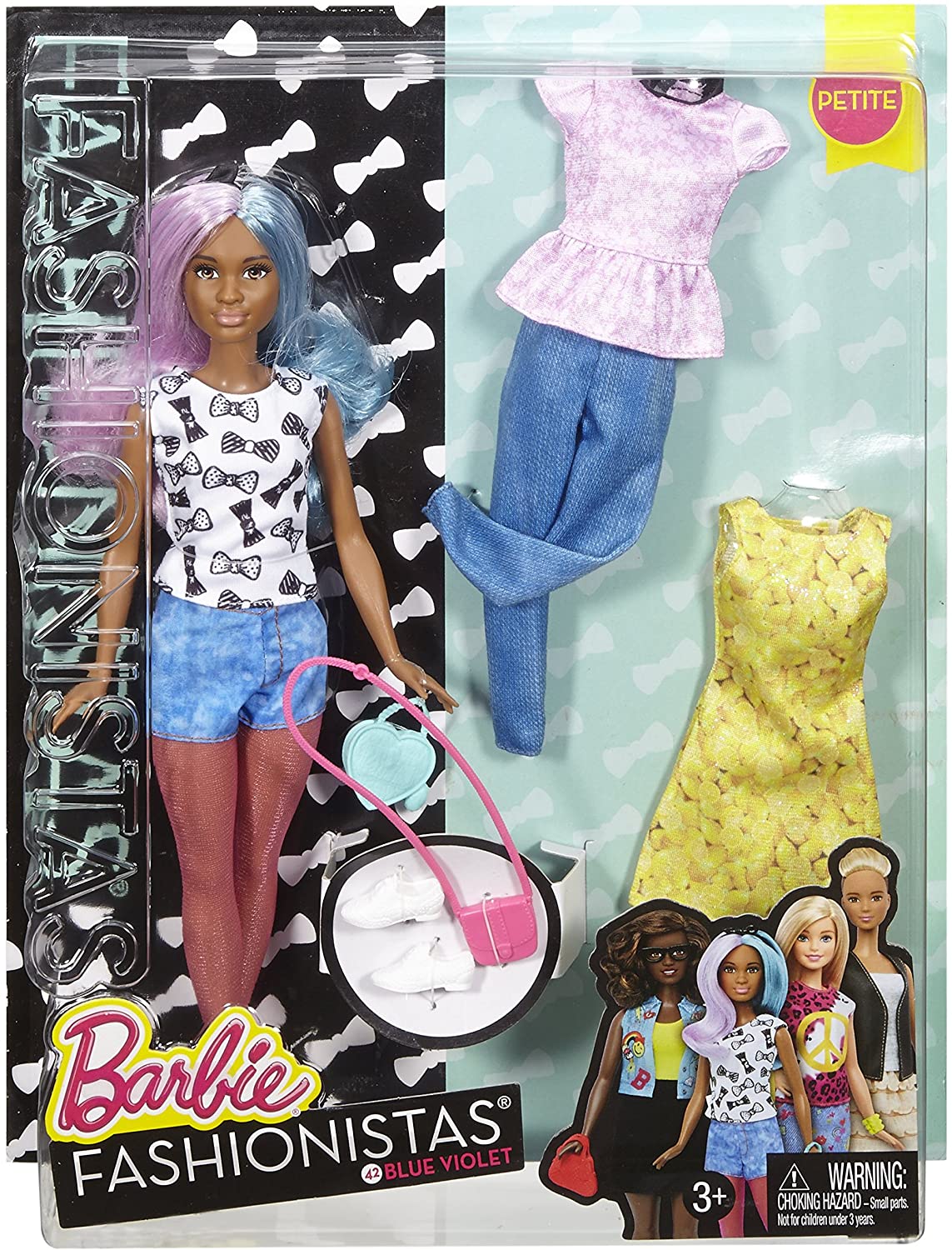 Кукла Барби с цветными волосами и набором одежды Игра с модой  