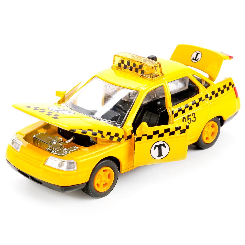 Инерционная металлическая машина Lada 2110 - Такси, свет, звук 1:43  
