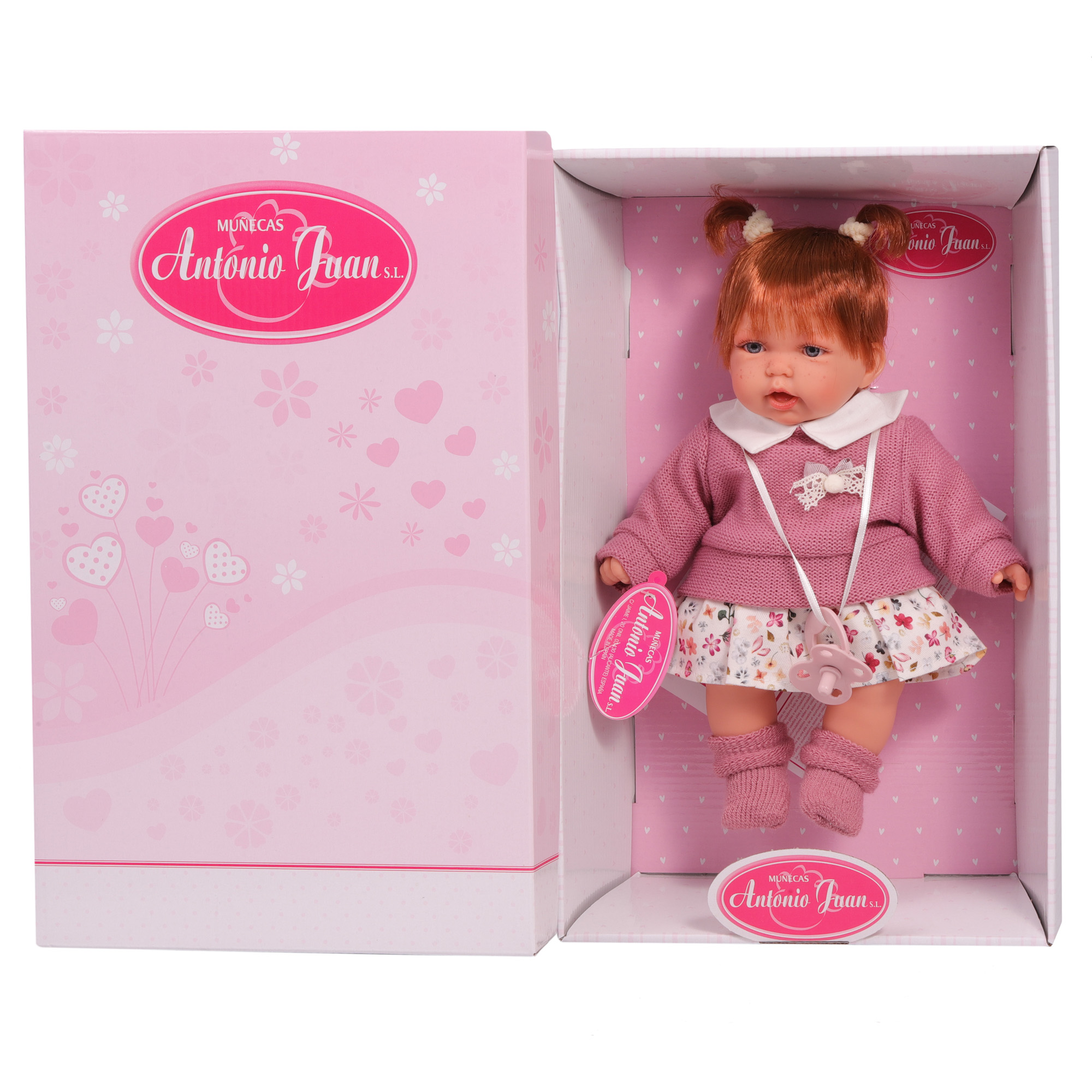 Кукла озвученная Эмма в розовом 27 см говорит-смеётся мягконабивная  