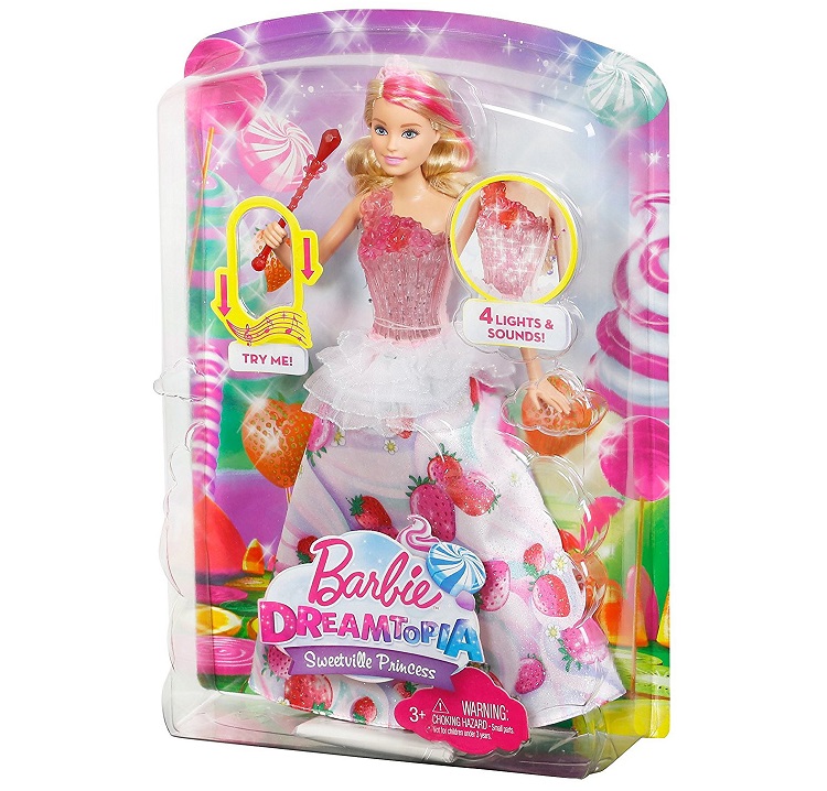Кукла Barbie - Конфетная принцесса, свет и звук  