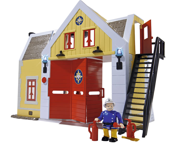 Пожарная станция со звуком и светом, 30 см. из серии «Пожарный Сэм»  