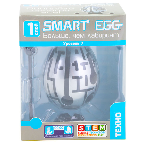 Головоломка из серии Smart Egg - 3D лабиринт в форме яйца Техно  