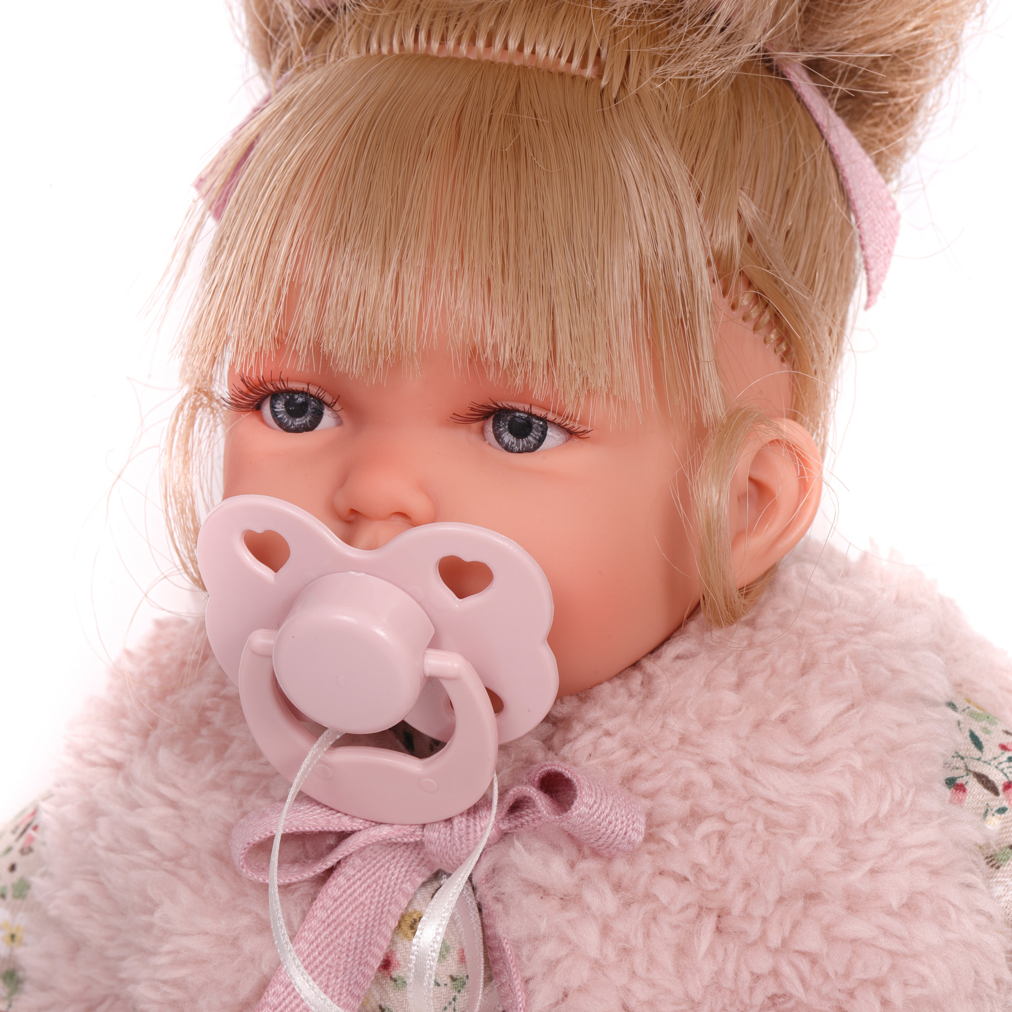 Кукла озвученная София в розовом 27 см говорит-смеётся мягконабивная  